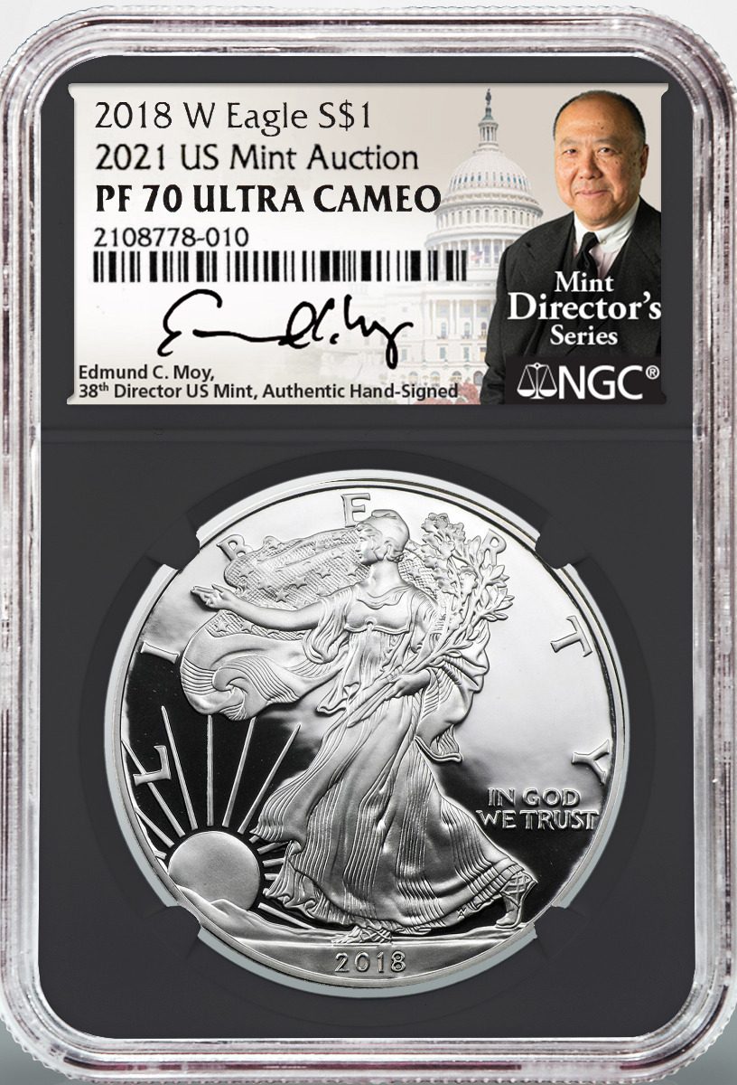2018 W T1 SILVER EAGLES U.S. MINT HOARD PR70 MDS MOY/RYDER SIGNATURES - ABSOLUTE RARITY - Westminster Mint