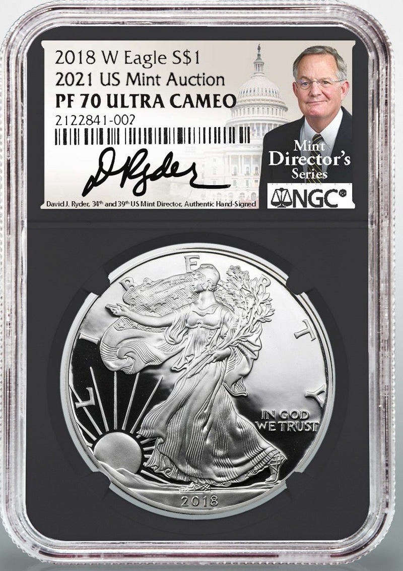 2018 W T1 SILVER EAGLES U.S. MINT HOARD PR70 MDS MOY/RYDER SIGNATURES - ABSOLUTE RARITY - Westminster Mint