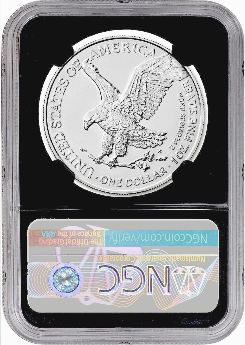 2021 W American Silver Eagle TYPE 2 Advance Release Mint Director Series NGC PF70 Edmund C. Moy Signature - Westminster Mint