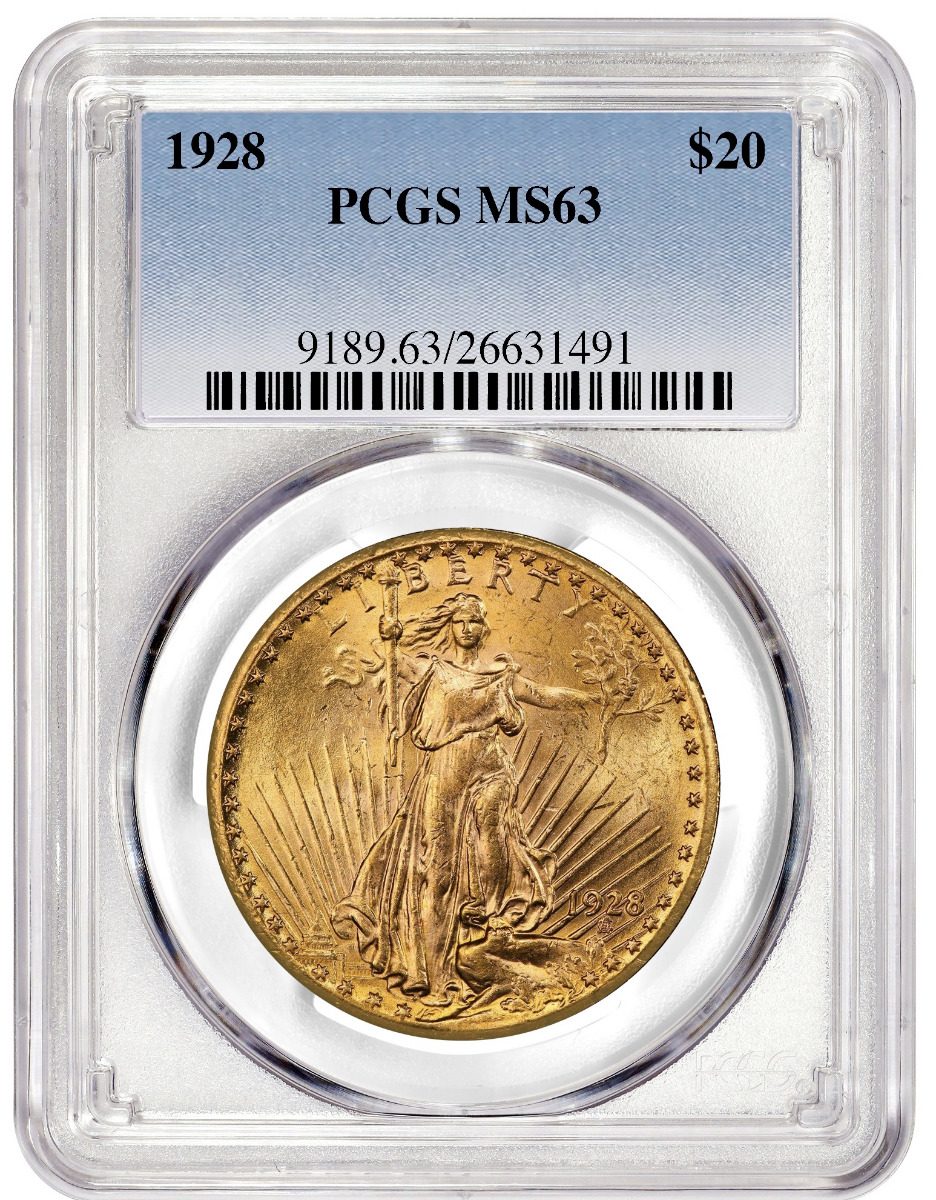 1908 $20 ST GAUDENS PCGS MS62 - Westminster Mint