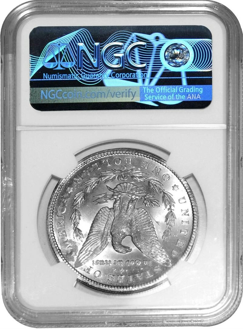 1884 CC Morgan Dollar NGC MS64 Mint Error Reverse Struck Thru - Westminster Mint