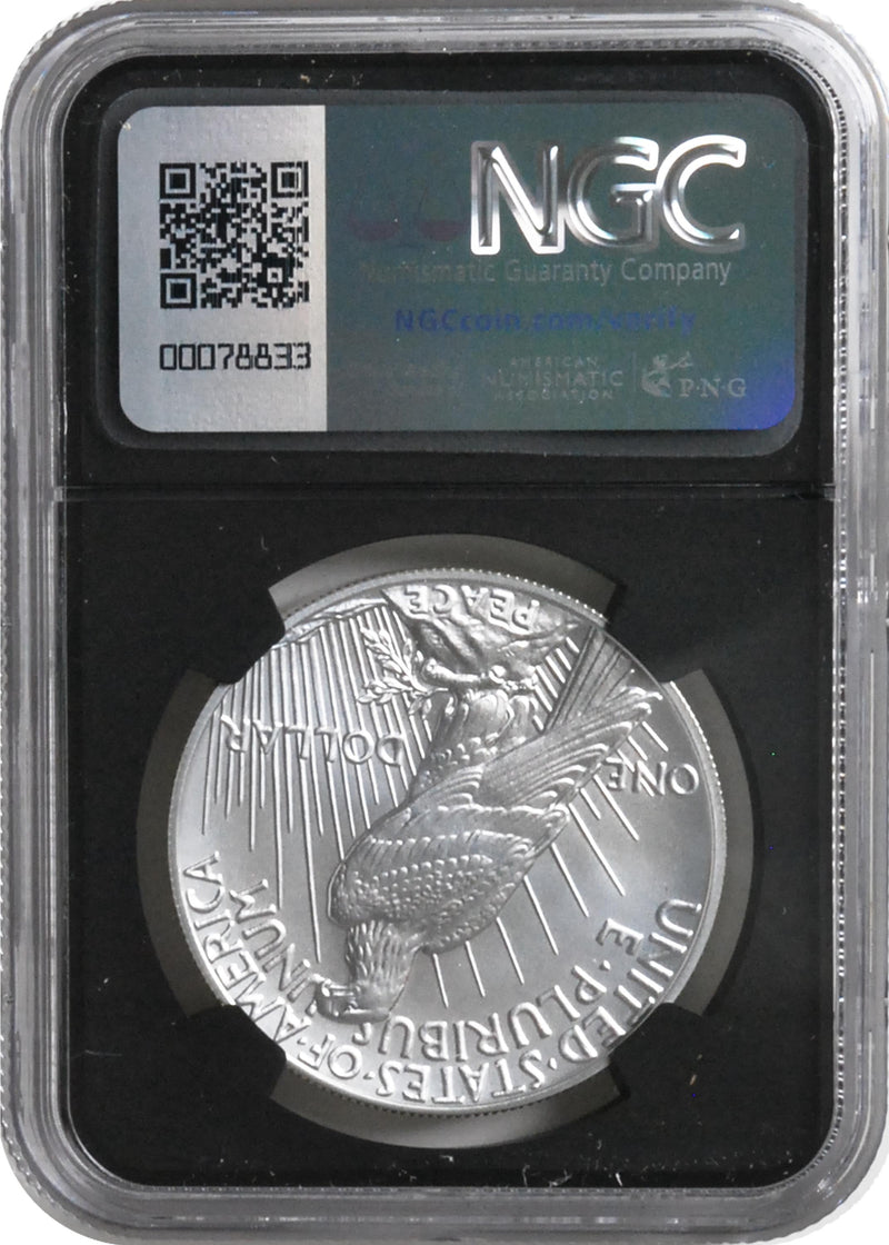 2024 Morgan and Peace Dollar NGC MS70 Advanced Release Mint Director Series Signed by Edmond Moy & David Ryder