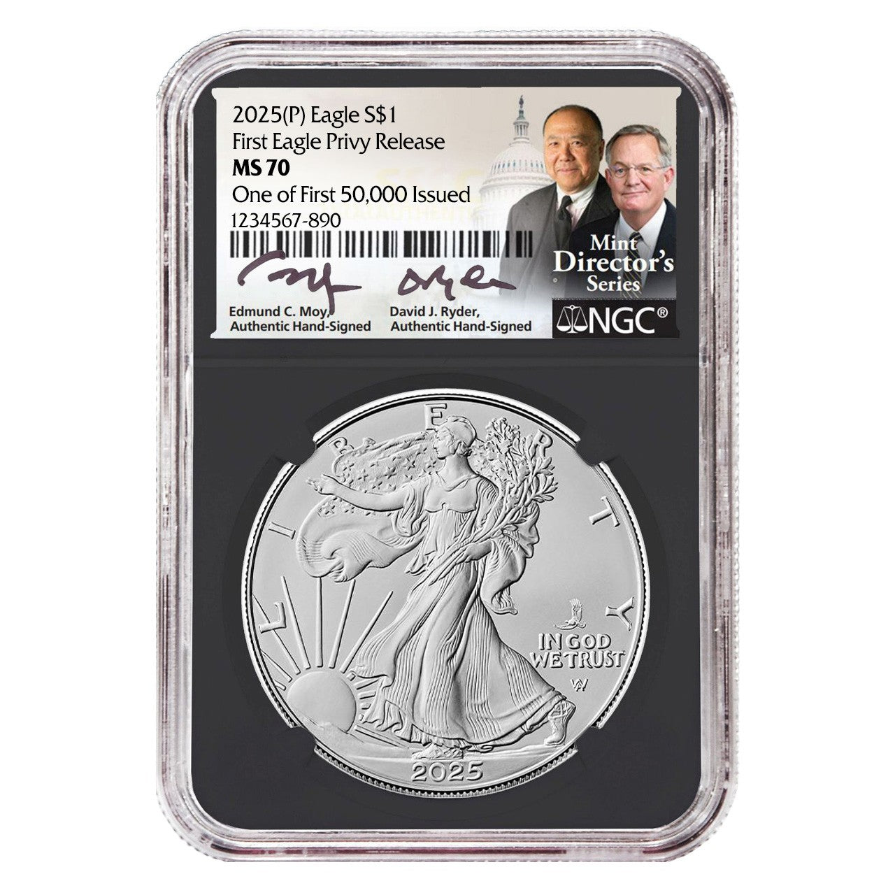 2025 FIRST EAGLE PRIVY 1 OF 50K MOY/RYDER MS70
