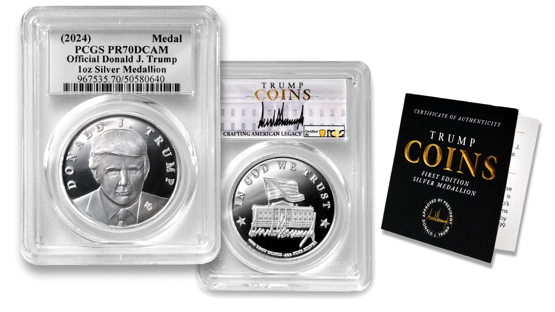 2024 OFFICIAL TRUMP MEDAL PR70