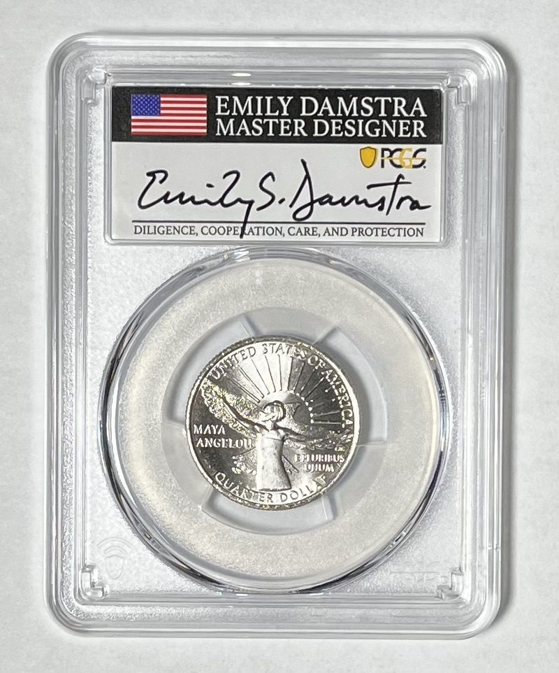 2022 Maya Angelou American Women Quarters BU Signed by Emily Damstra - Westminster Mint