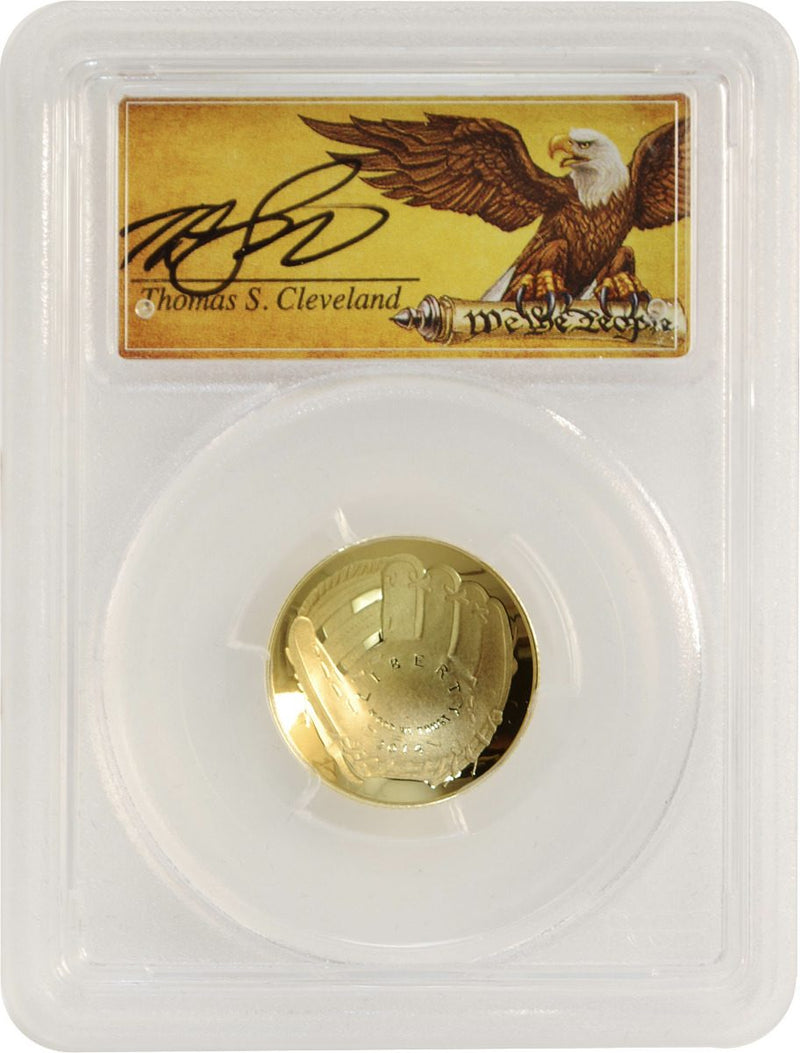 2014 W $5 Baseball Hall of Fame PCGS PR70 DCAM Thomas S. Cleveland Signature - Westminster Mint
