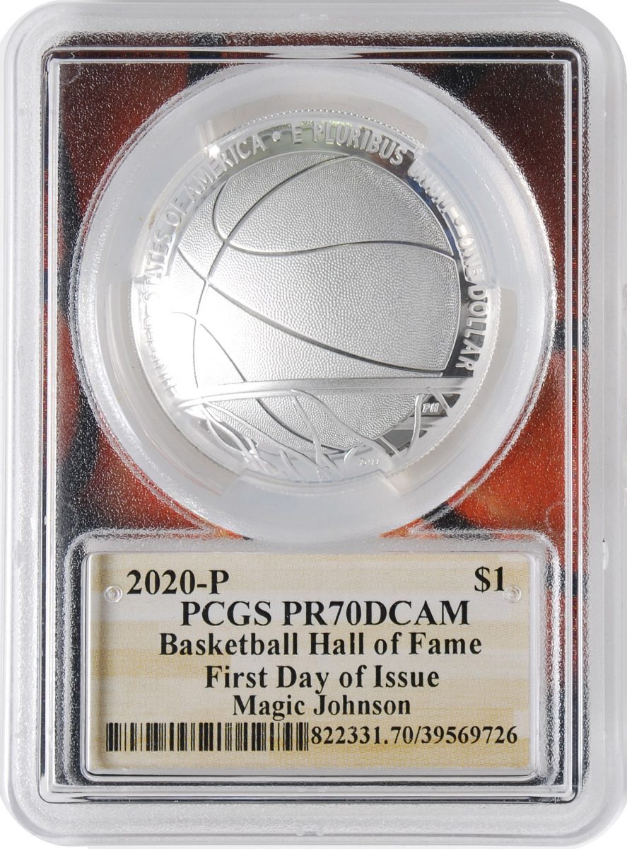 2020 Basketball Hall of Fame Proof 3-pc Set PCGS PR70 First Day of Issue w/Magic Johnson Signature - Westminster Mint