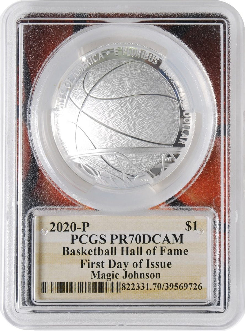 2020 Basketball Hall of Fame Proof 3-pc Set PCGS PR70 First Day of Issue w/Magic Johnson Signature - Westminster Mint