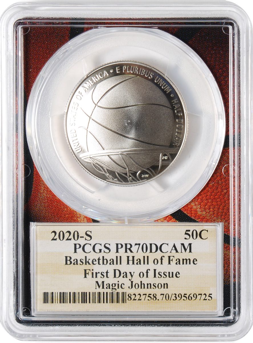 2020 Basketball Hall of Fame Proof 3-pc Set PCGS PR70 First Day of Issue w/Magic Johnson Signature - Westminster Mint