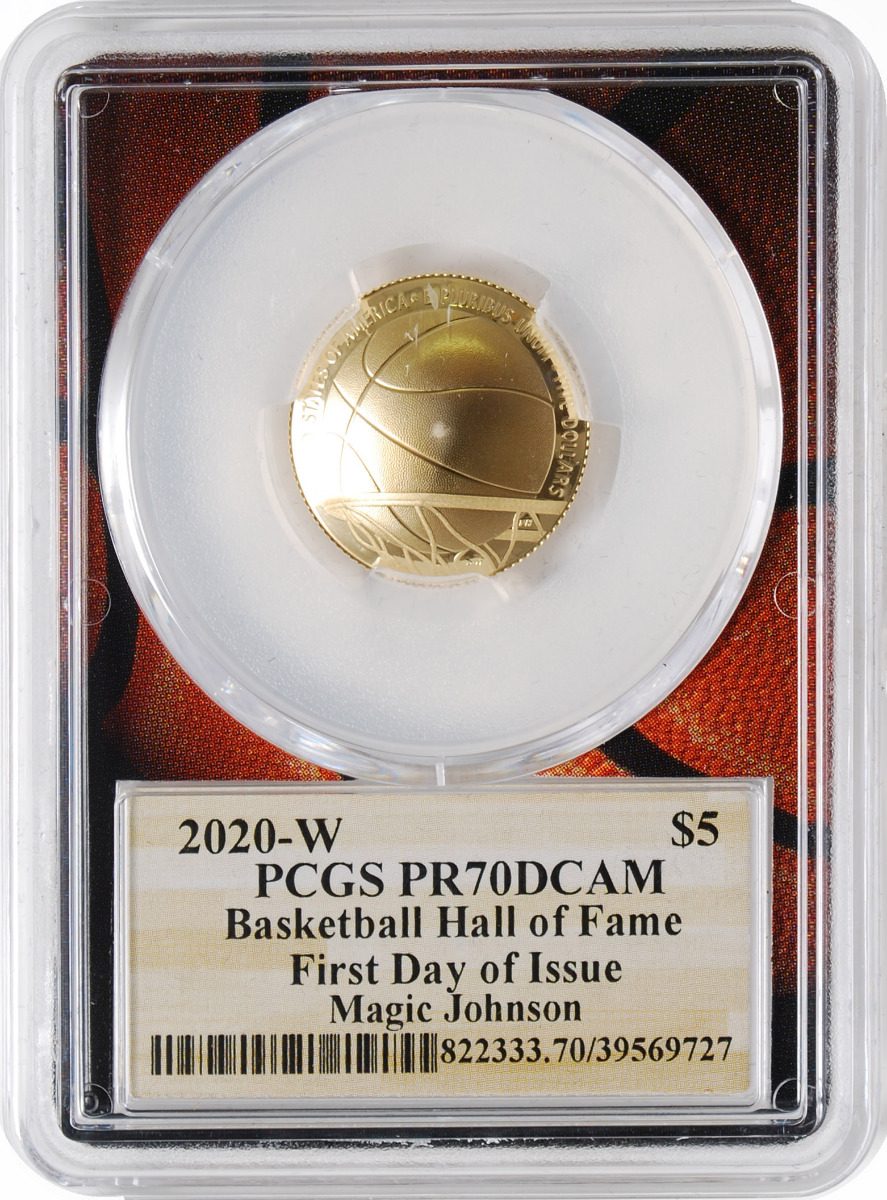 2020 Basketball Hall of Fame Proof 3-pc Set PCGS PR70 First Day of Issue w/Magic Johnson Signature - Westminster Mint