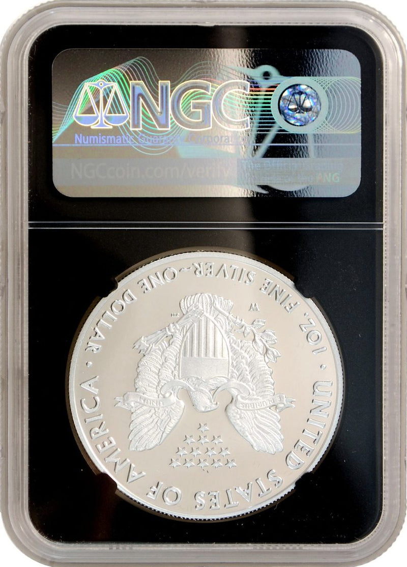 2021 W American Silver Eagle Advance Release TYPE 1 Mint Director Series NGC PF70 Edmund C. Moy Signature - Westminster Mint
