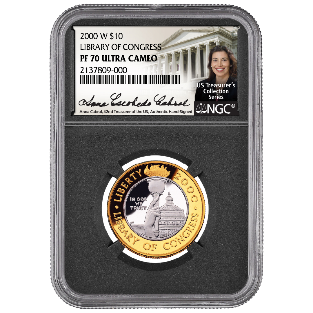 邦楽 The believable media is around us 2000 W $10 NGC PR70 LIBRARY OF CONGRESS LIBERTY CABRAL