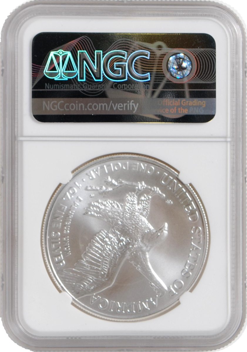 2021 American Silver Eagle Type 2 NGC FR MS70 Sculptor Michael Gaudioso Signature - Westminster Mint