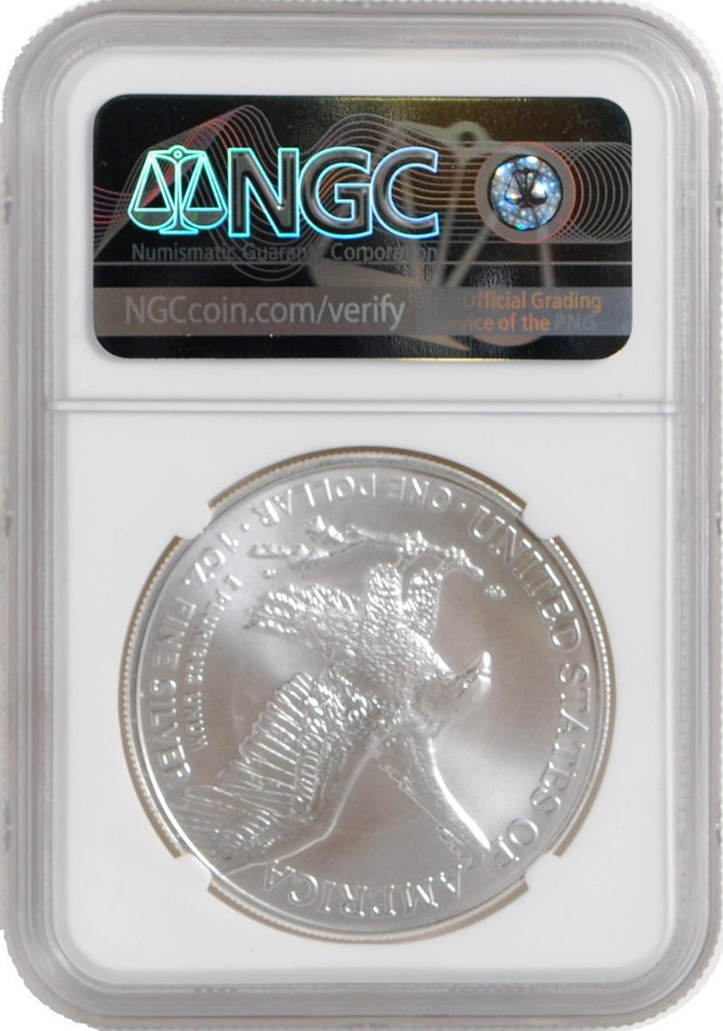 2021 American Silver Eagle Type 2 NGC FR MS70 Sculptor Michael Gaudioso Signature - Westminster Mint
