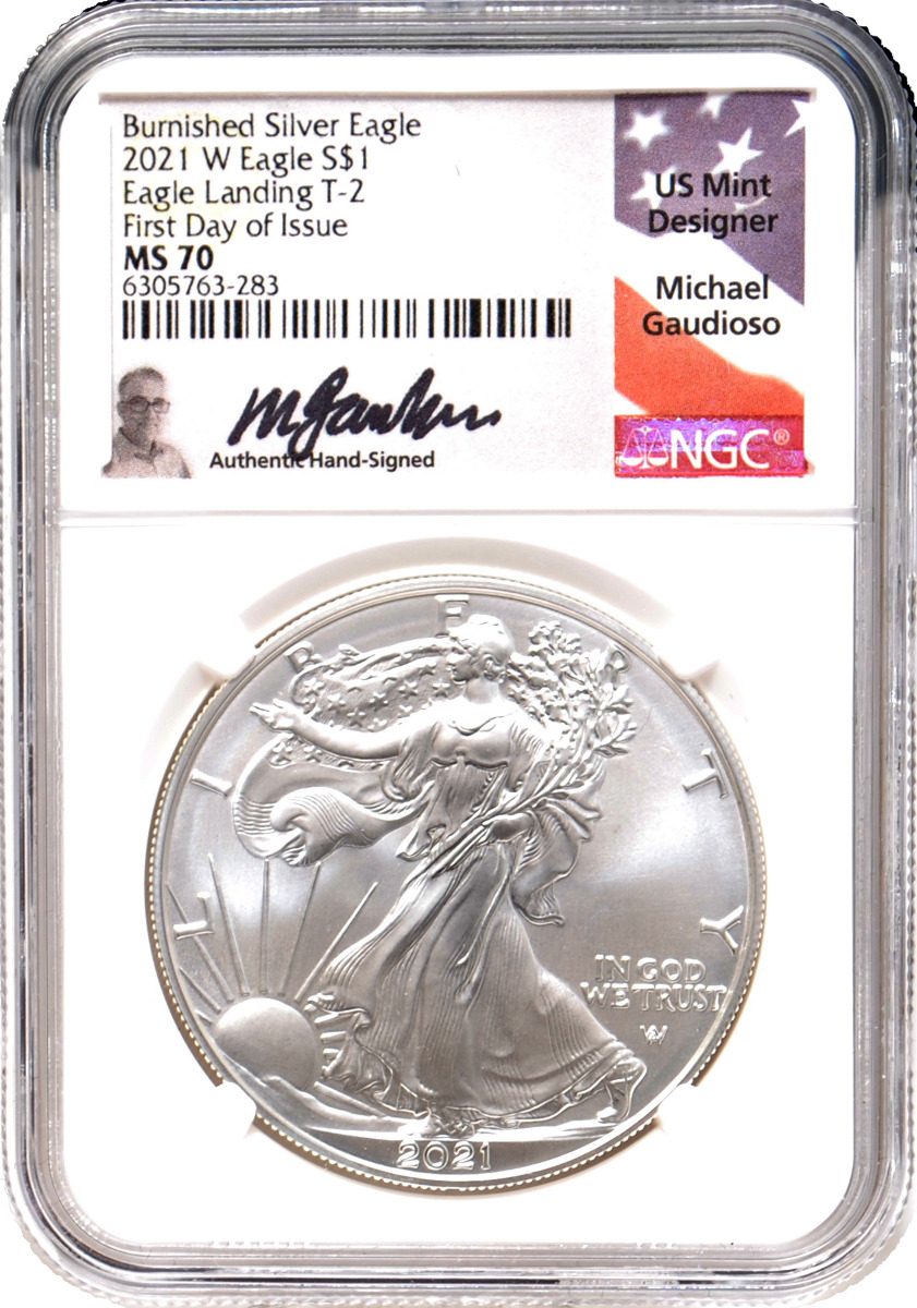 2022 Silver Eagle 10 COIN Box NGC MS70 FDI Michael Gaudioso Signature - Westminster Mint