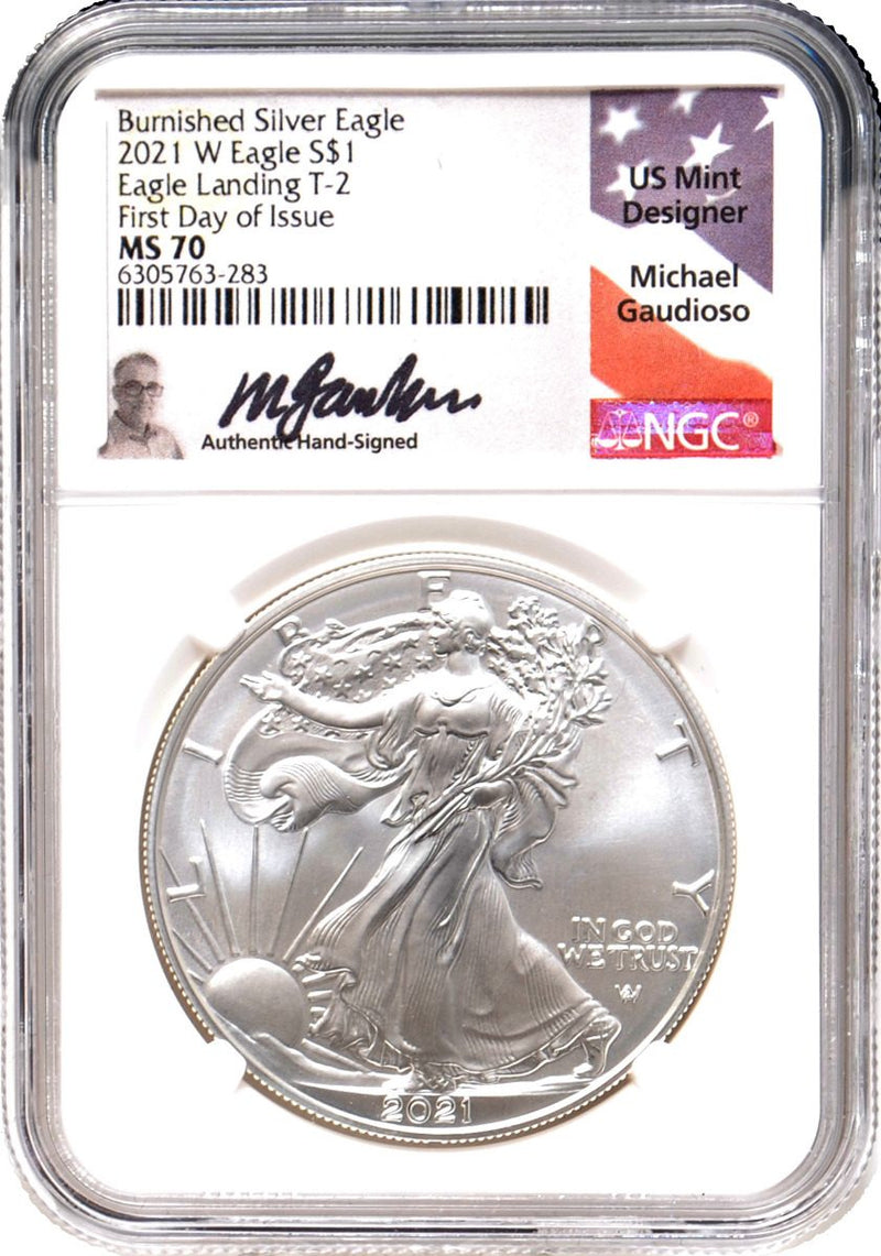 2022 Silver Eagle 10 COIN Box NGC MS70 FDI Michael Gaudioso Signature - Westminster Mint