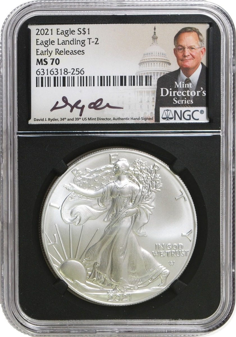 2021 Five-Piece Gold/Silver T2 Set NGC MS70 David J. Ryder Signatures - Westminster Mint