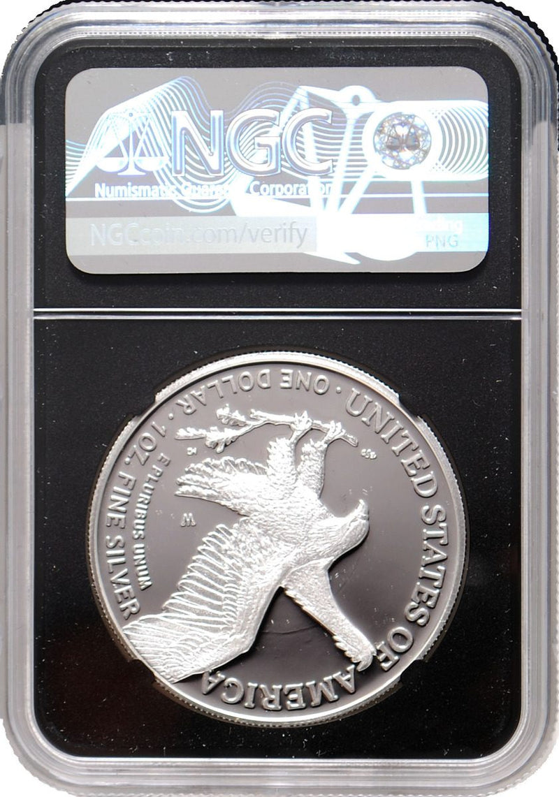 2021 W Silver Eagle NGC PF70 MDS Signed by David Ryder. First Type 2 coin First T2 Advance Release coin - Westminster Mint