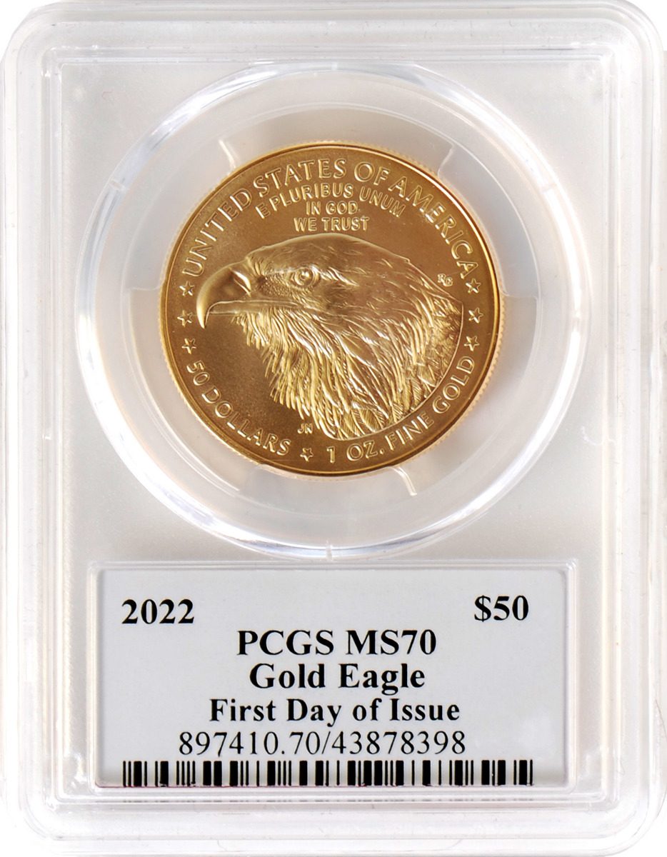 2022 $50 American Gold Eagle NGC MS70 FDOI John Dannreuther Signature - Westminster Mint