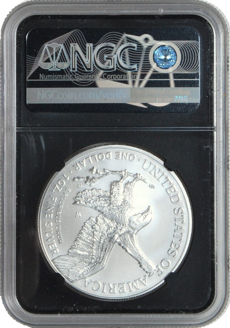 2022 W Silver Eagle NGC MS70 Advance Release Cabral Signed- First-Ever Advance Release T2 Burnished coin - Westminster Mint