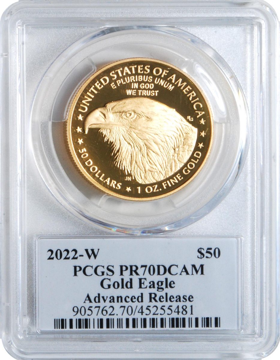 2022 Gold & Silver Eagle 2 Piece Set. Advance Release Certified Gold Eagles Signed by Emily S. Damstra - Westminster Mint