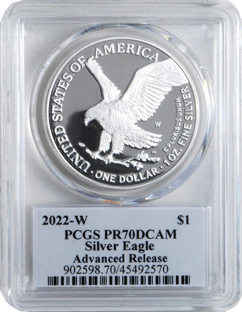 2022 Gold & Silver Eagle 2 Piece Set. Advance Release Certified Gold Eagles Signed by Emily S. Damstra - Westminster Mint