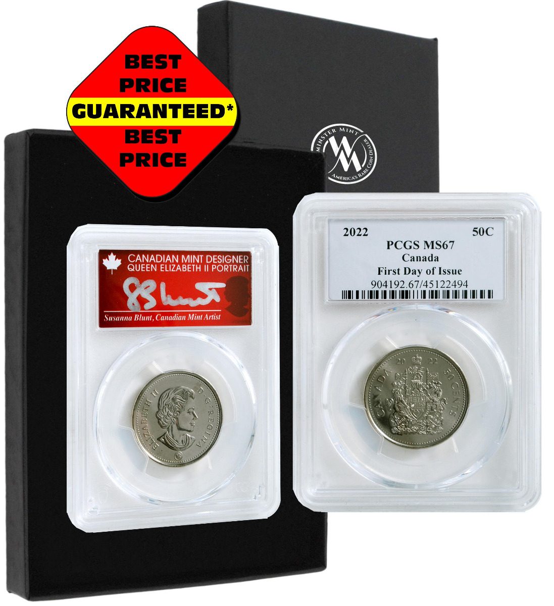 2022 50 Cent MS67 Signed By Susanna Blunt. Rare! - Westminster Mint