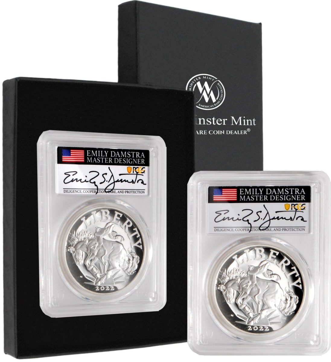 2022 P American Liberty Medal PCGS PR70 First Day of Issue w/Damstra Signature - Westminster Mint