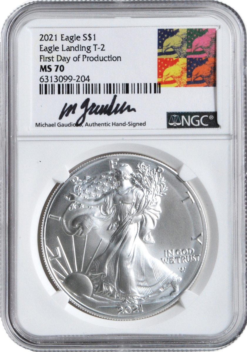 2021 Silver Eagles Last Day of production First Day of Production MS70 - Westminster Mint