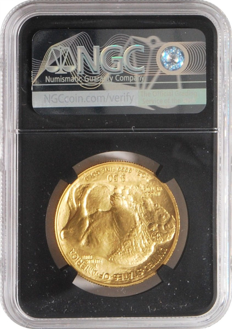 2023 $50 Gold Buffalo NGC MS70 w/ Edmund C. Moy & David Ryder Signatures - Westminster Mint