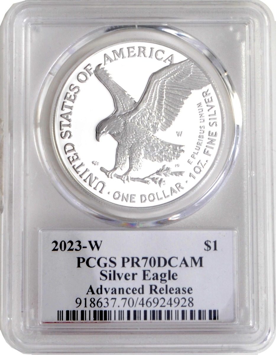 2023 W Silver Eagle PCGS PR70 Advance Release w/John Dannreuther Signature - Westminster Mint