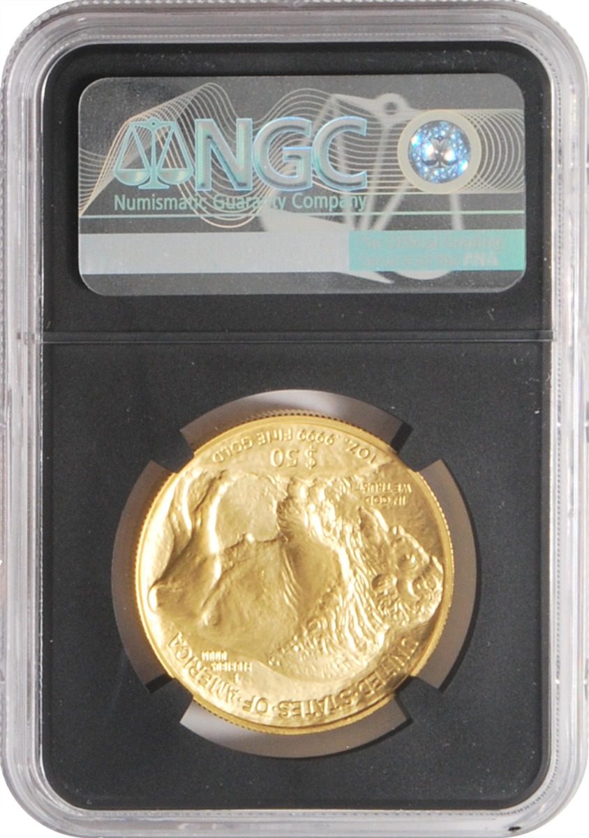 2023 $50 Gold Buffalo NGC MS70 First Day of Issue w/Anna Cabral Signature - Westminster Mint