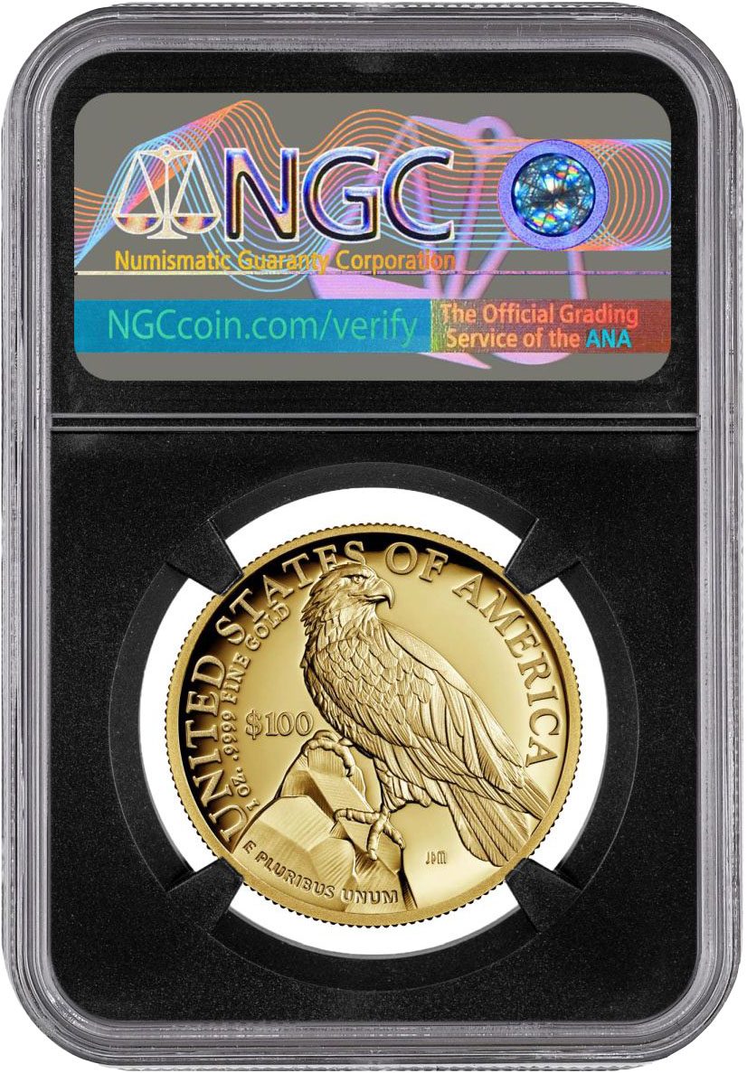 2023 W American Liberty $100 High Relief Gold NGC PF70 Advance Release Signed by Edmund C. Moy and David Ryder - Westminster Mint