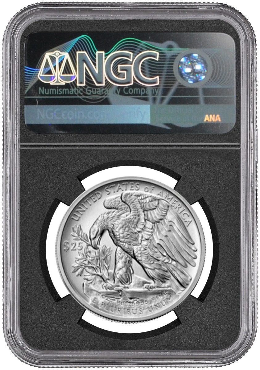 2023 $25 Palladium Eagle NGC MS70 Limited Advance Release Coin NGC MS70 Signed by David Ryder - Westminster Mint