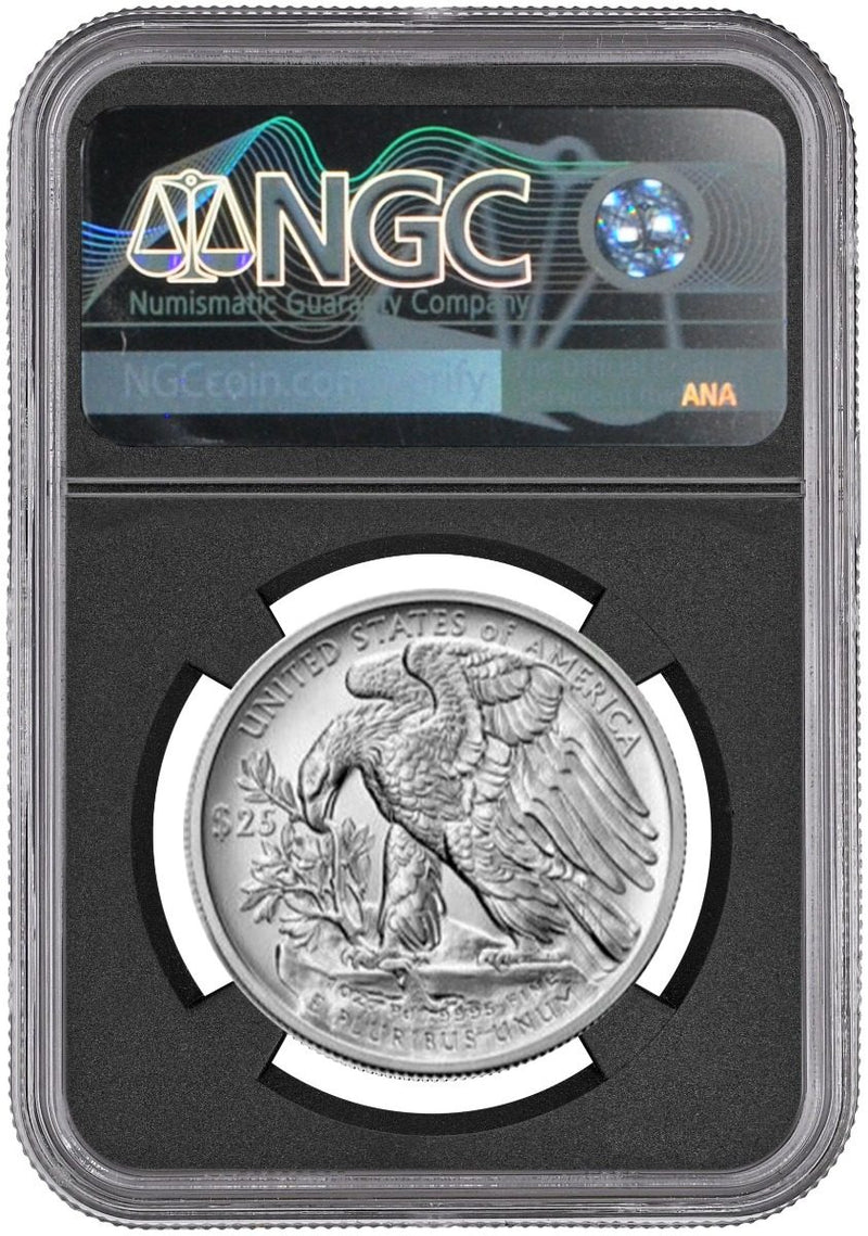 2023 $25 Palladium Eagle NGC MS70 Limited Advance Release Coin NGC MS70 Signed by David Ryder - Westminster Mint