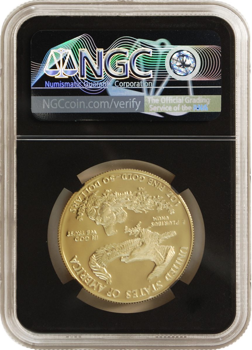 1986 $50 Gold Eagle NGC PF70 - First Year of Issue - Anna Cabral Signature - Westminster Mint
