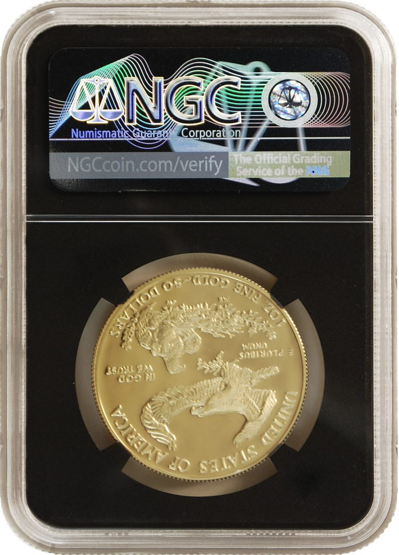 1986 $50 Gold Eagle NGC PF70 - First Year of Issue - Anna Cabral Signature - Westminster Mint
