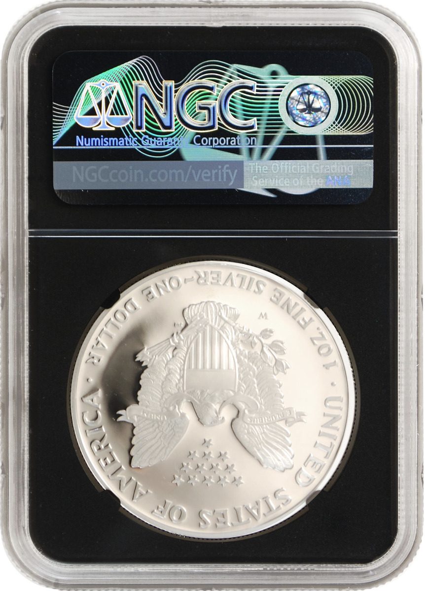1995 W American Silver Eagle NGC PF70 - Anna Cabral Signature - Westminster Mint