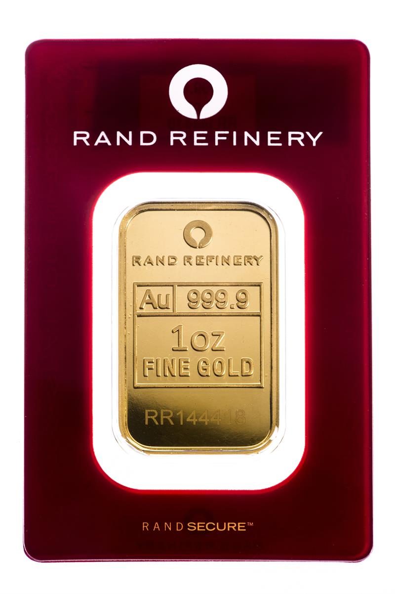 Rand Refinery One Troy Ounce Gold Elephant Bar - Westminster Mint
