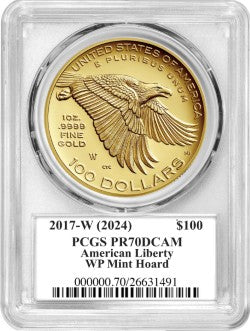 2017 $100 PCGS WP HOARD DAMSTRA