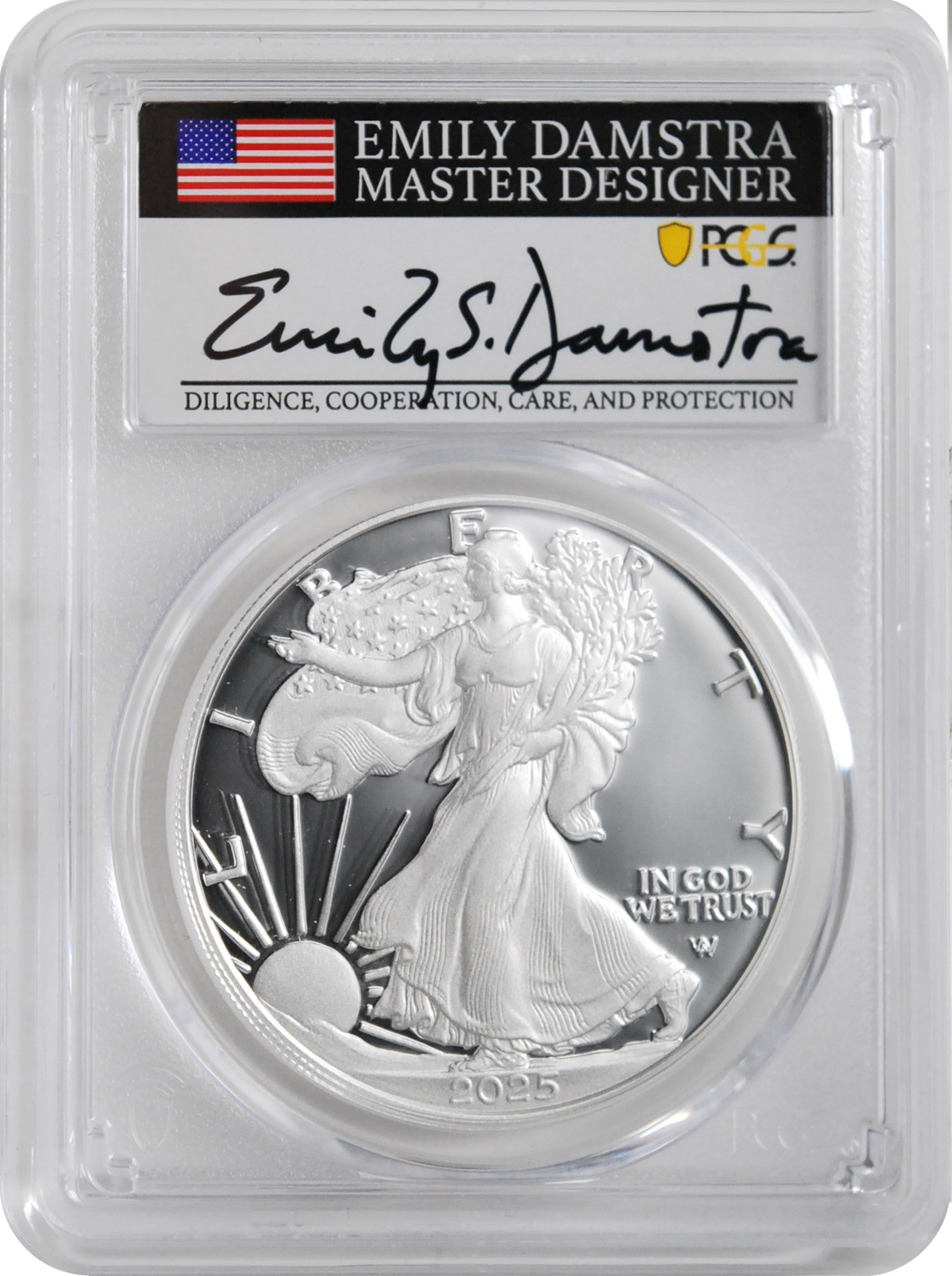 2025 San Fran ASE ADVANCED RELEASE Proof 70 Ultra Cameo EMILY S DAMSTR