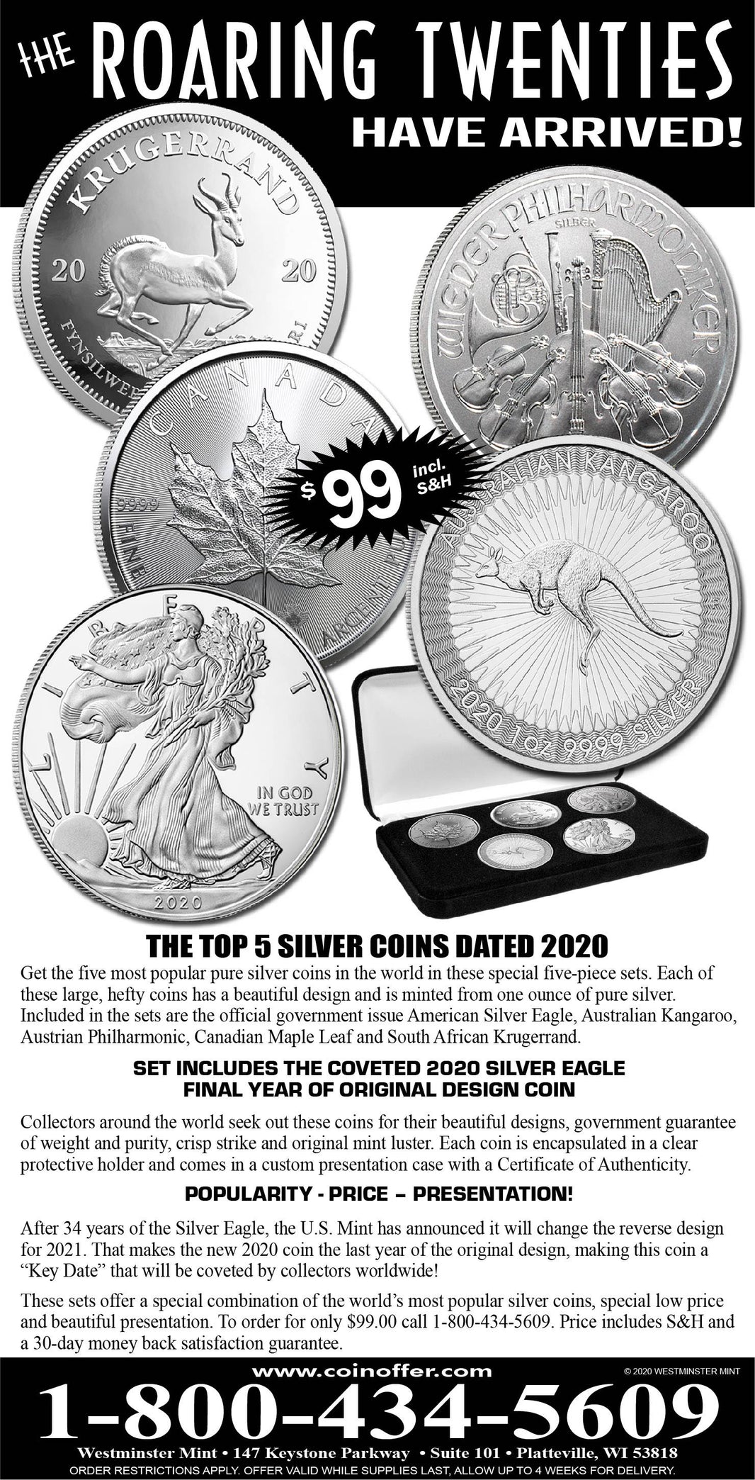 2020 Silver Coin Set 5-PC