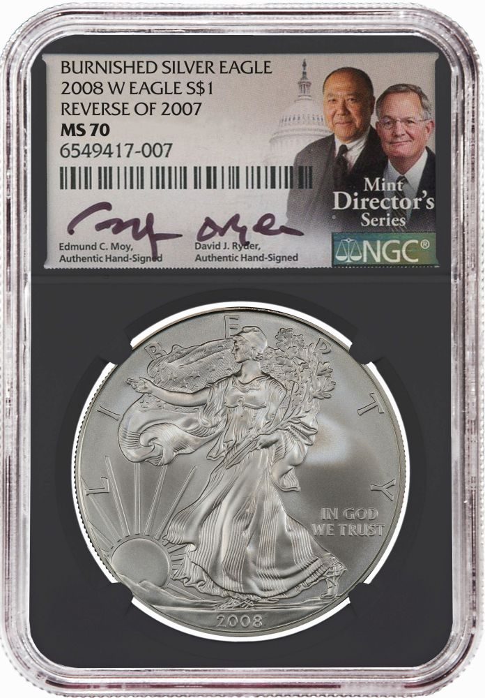 2008-W Silver Eagle Reverse of 2007 Variety - Westminster Mint