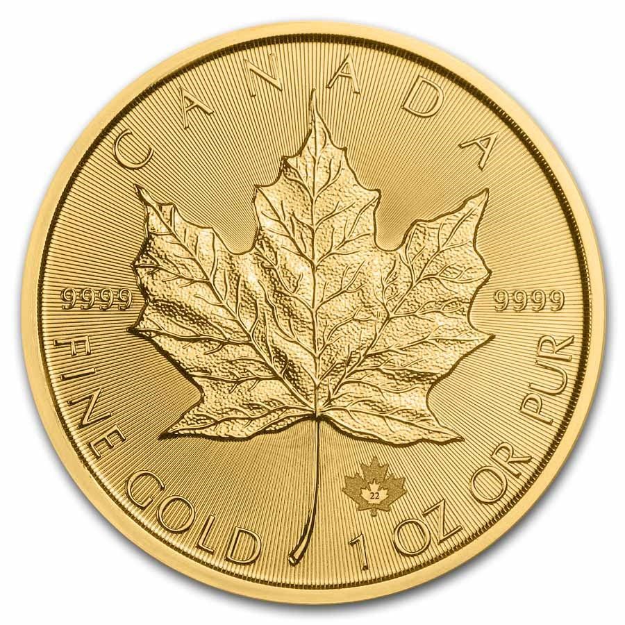 2022 1 oz. Canadian Gold Maple Leaf