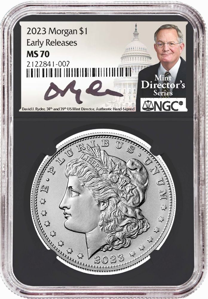 2023 Morgan Dollar NGC MS70 w/David Ryder Signature - Westminster Mint