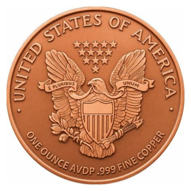 39MM 1OZ AVP STATUE OF LIBERTY COPPER ROUND