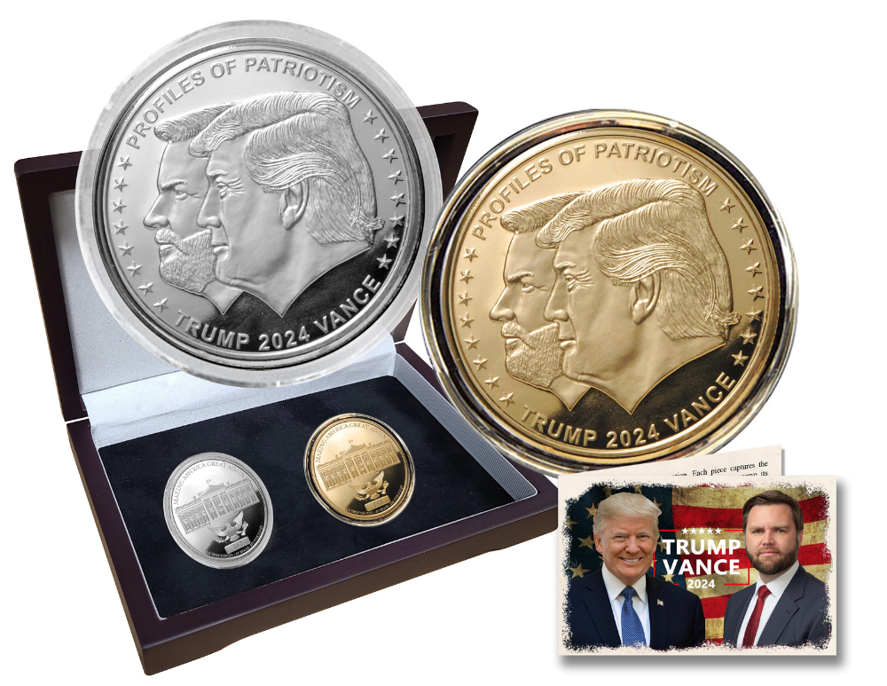 2024 2PC SILVER TRUMP/VANCE PATRIOT SET LTD 470