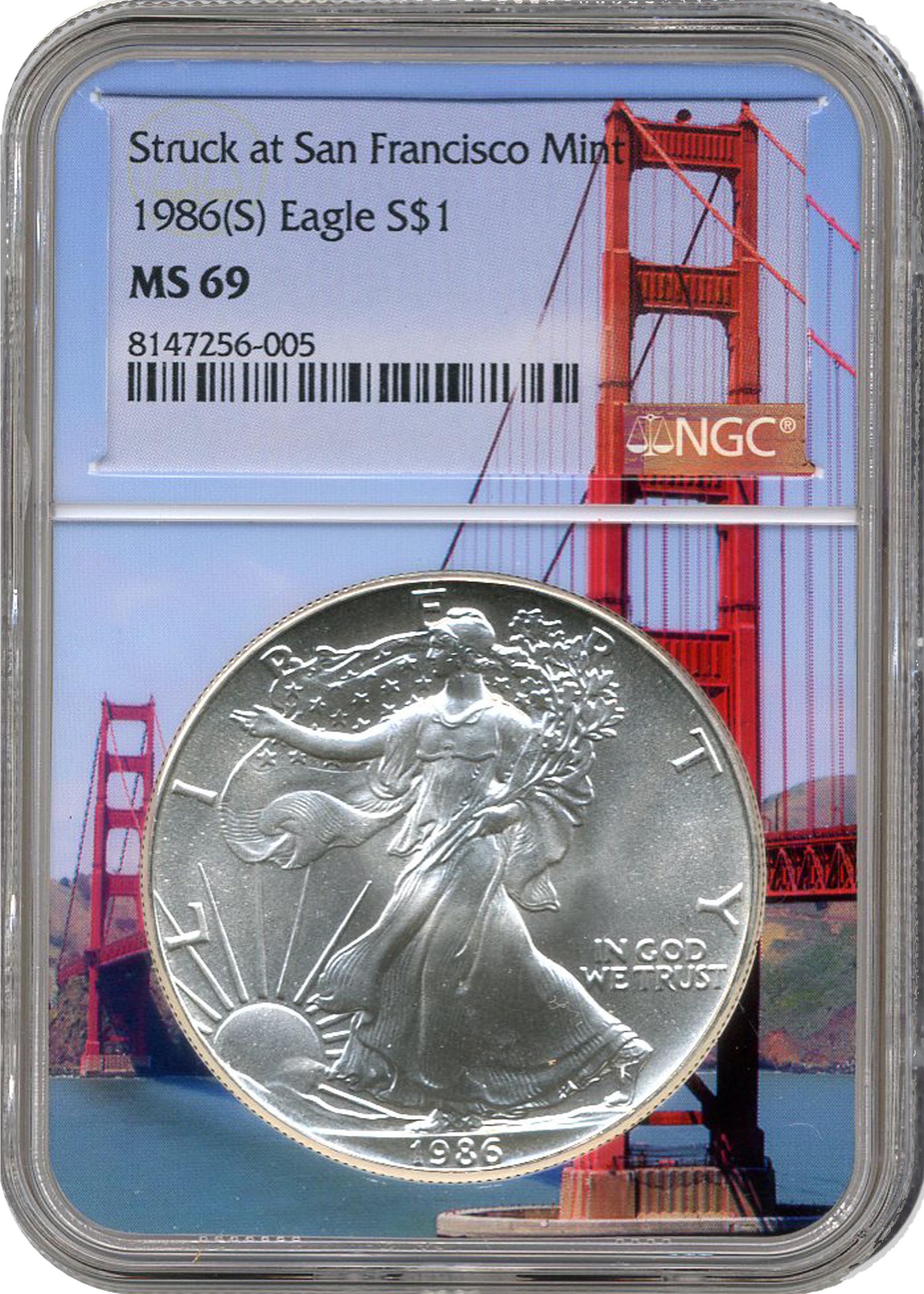 2012 outlet S SILVER EAGLE NGC MS70