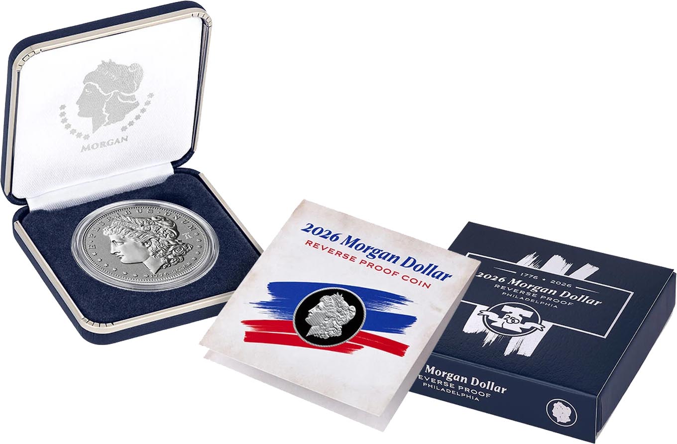 1776–2026 Morgan Dollar Reverse Proof in Original Government Packaging