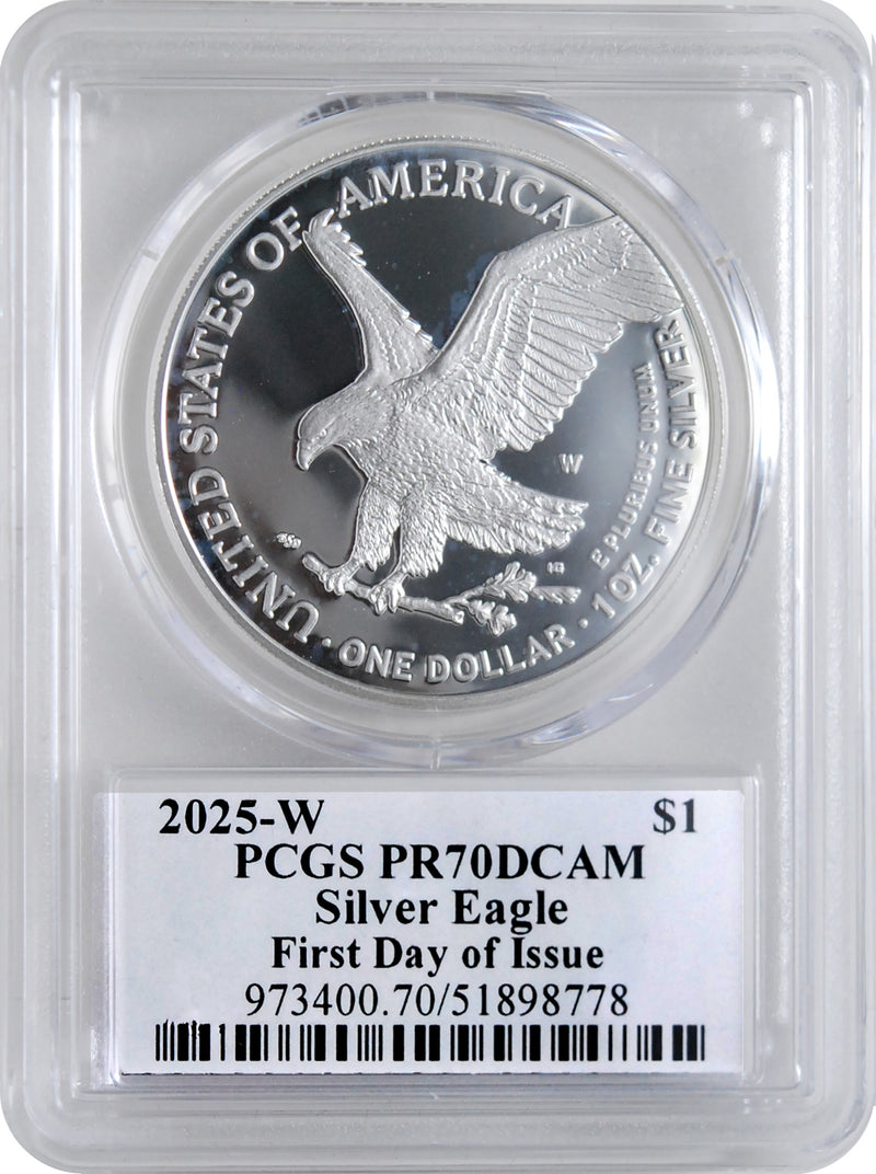 2025 FDI SILVER EAGLE PR70 DAMSTRA - Westminster Mint